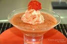 gaspacho et émulsion de poivron