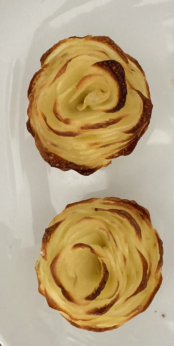 roses en pommes de terre