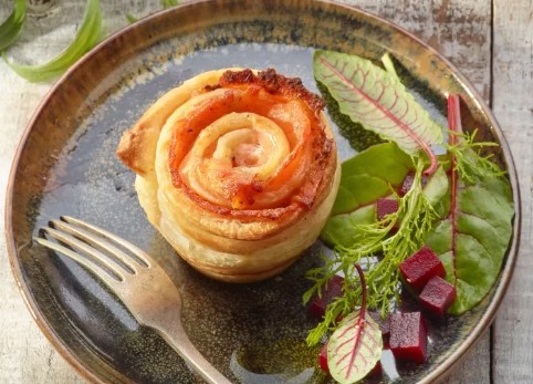 roses feuilletees au saumon